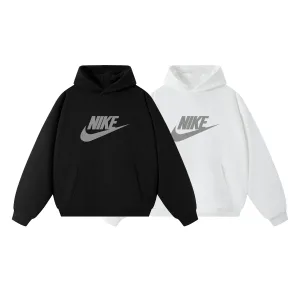 Reps Super Clone Nike Hoodie Black Cotton