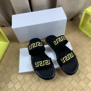 1:1 Versace Cowhide Slippers