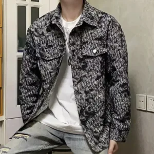 Reps Dior Jacket Red Jacquard Denim