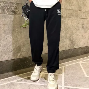 AAA Burberry Sweatpants Red Double-Sided Fabric