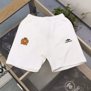AAA Balenciaga Shorts Red Adjustable Drawstring Street Style