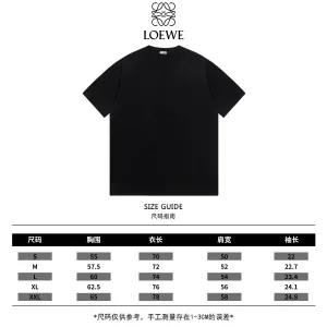 Luxury Loewe Short-Sleeved T-Shirt Red Cotton