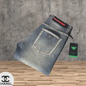 Super Clone Reps Prada Jeans Red Cotton Denim Winter