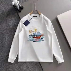Luxury Louis Vuitton Cotton Long-Sleeved Shirts For Autumn