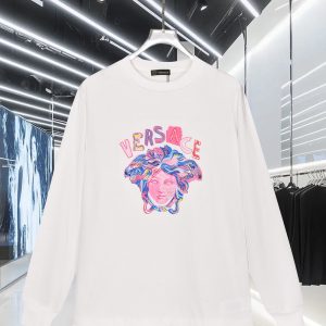 Aaa Luxury Versace Cotton Long-Sleeved T-Shirt For Autumn
