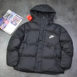 AAA Reps Nike Coat Orange Cotton Xinjiang Down Fleece Street Style Winter Patch