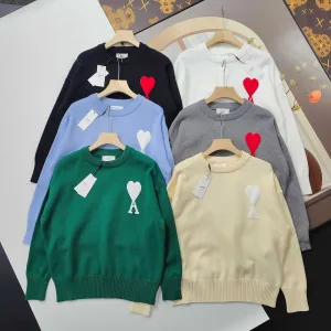High Quality Ami Shirts Red Cotton Wool Blend Down Polyester Jacquard Suitable For All Body Types Street Style Autumn Winter