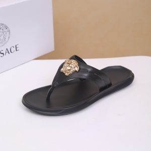 Aaa Designer Versace Cowhide Slippers