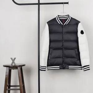 Luxury Moncler Jacket Red Duck Down Polyester Patch