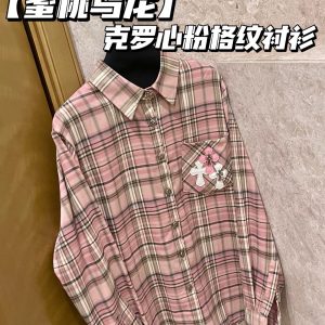High Quality Luxury Chrome Hearts Leather Shirt
