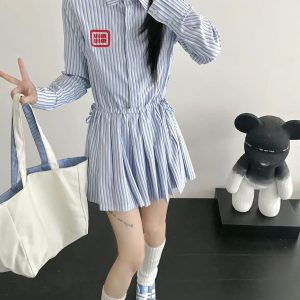 High Quality Luxury Miu Miu Breathable Fabric Dress For Early Spring