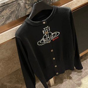 Aaa Vivienne Westwood Wood Long-Sleeved Cardigan