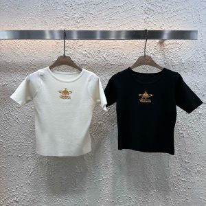 Luxury Aaa Vivienne Westwood Wood Short Sleeves