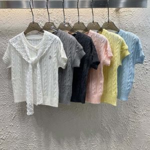 Aaa High Quality Vivienne Westwood Lace Short-Sleeved Shirts
