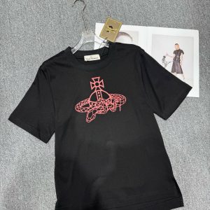 Luxury High Quality Vivienne Westwood Wood Short-Sleeved T-Shirt