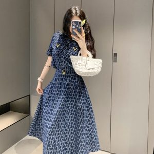 1:1 Valentino Denim Short-Sleeved Shirt