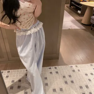 High Quality Miu Miu Lace Trousers