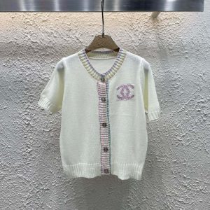 Aaa Luxury Chanel Jacquard Short-Sleeved Shirts