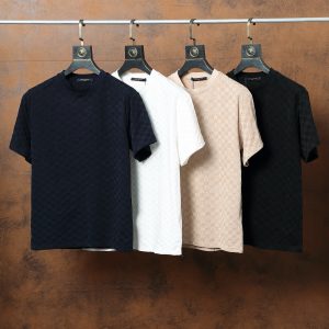 Aaa Louis Vuitton Jacquard Short Sleeves For Summer