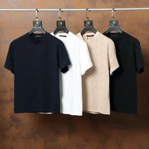 Aaa Louis Vuitton Jacquard Short Sleeves For Summer