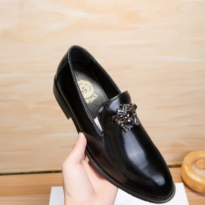 High Quality Designer Versace Abs Leather Shoes