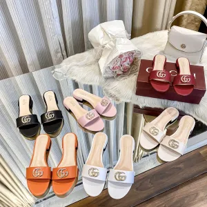 Designer Reps Gucci Slippers Red