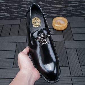 Luxury Aaa Versace Abs Leather Shoes