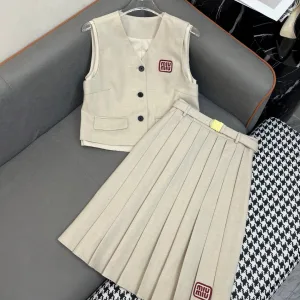 High Quality Luxury Miu Miu Midi Skirt