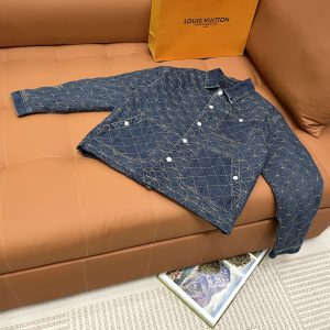 Designer Luxury Louis Vuitton Denim Outerwear For Fall