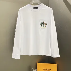 High Quality Luxury Chrome Hearts Long-Sleeved Sweatshirt Ash Cotton Pure Exquisite Workmanship Slim Fit