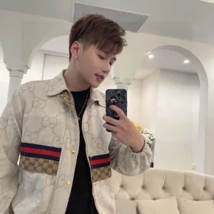 High Quality Gucci Coat Color Jacquard Denim Autumn Winter