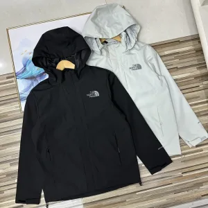 Luxury High Quality The North Face Outerwear Red Windstopper Daily Commute Spring Summer Autumn And Embroidery Color Blocking Multiple Splicing Windproof Cuffs