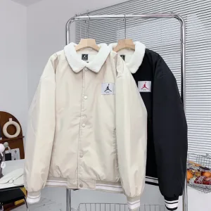 Super Clone AAA Jordan Outerwear Black Cotton Xinjiang Polyester Fiber Fleece
