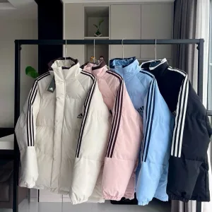 AAA High Quality Adidas Cotton-Padded Coat Red Cotton Strict Quality Control Winter
