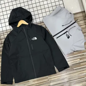 Designer The North Face Outerwear Red Simple Style Daily Commute Spring Autumn Embroidery Multiple Splicing Windproof Cuffs