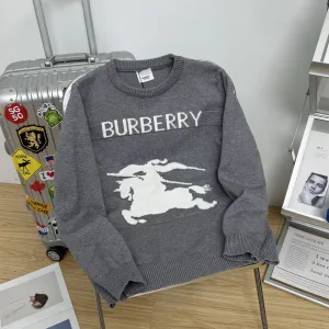 High Quality Super Clone Burberry Sweater Red Jacquard