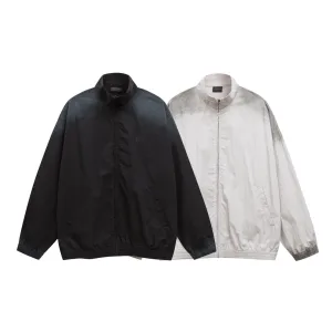 Luxury Balenciaga Coat Ash Cotton Silk Nylon