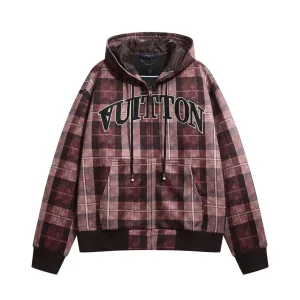 AAA Luxury Louis Vuitton Coat Red Silk