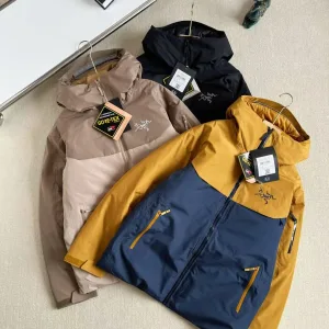 Reps Super Clone Archaeopteryx Jackets Red Gore-Tex Goose Down Mesh Winter Zippered Pocket