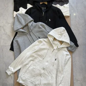High Quality Designer Ralph Lauren Hoodie Red Eva Cotton Pure Composite Fiber Fleece Autumn Winter Embroidery
