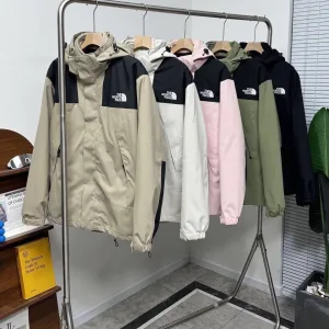 Luxury High Quality The North Face Jacket Red Fleece Winter Windproof Cuffs