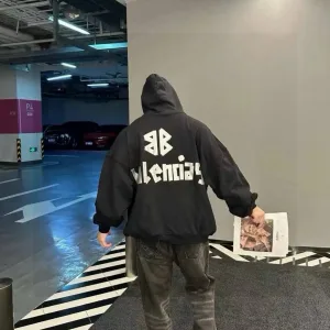 High Quality Reps Balenciaga Hoodie Black Cotton Autumn Winter