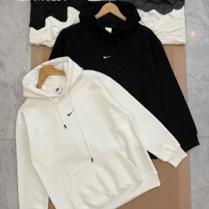 Super Clone AAA Nike Hoodie Red Cotton Fleece Simple And Versatile Sophistication Autumn Winter
