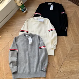 Super Clone Thom Browne Sweater Red Autumn Winter And