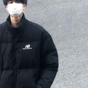 High Quality Reps New Balance Cotton-Padded Coat Black Cotton Down Oxford Cloth