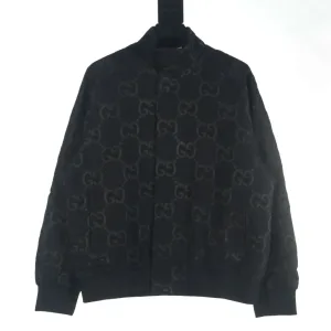 Super Clone Gucci Outerwear Red Silk Wool Jacquard