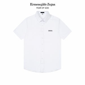 Designer 1:1 Zegna Bamboo Short-Sleeved Shirt