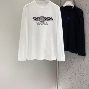 Designer Versace Cotton Long-Sleeved T-Shirt For Autumn
